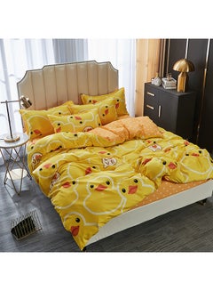 Buy 6-Piece Cygnet Duvet Cover Set Microfiber Multicolour Double in Saudi Arabia