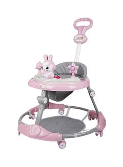 Buy Baby Walker With Push Handle And Adjustable Height Easily Foldable (6 To 18 Month) in UAE
