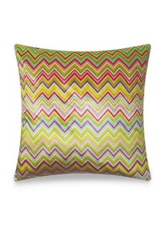 Buy Rainbow Velvet Printing Cushion Cover Multicolour 45x45centimeter in UAE