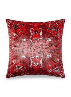 Buy Les Leopards Bandana Printing Cushion Cover Multicolour 45x45centimeter in UAE