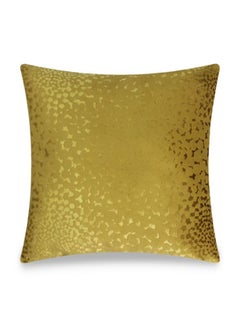 Buy Animal Hide Texture Decorative Cushion Cover Gold 45 x 45cm in UAE