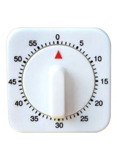 اشتري 60 Minutes Mechanical Cooking Timer White 60x60x35mm في السعودية