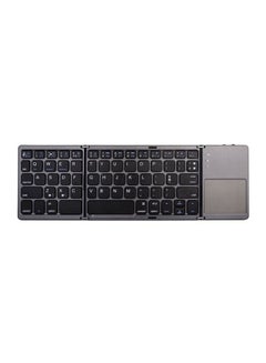 Buy Wireless Folding Keyboard With Touchpad Grey in Saudi Arabia