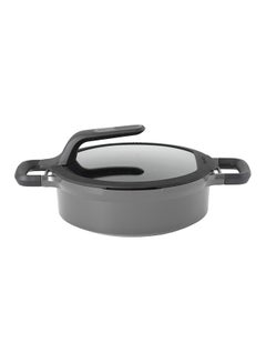 Buy Covered Stay-Cool Saute Pan With Double Handle Grey/Black 24cm in Egypt