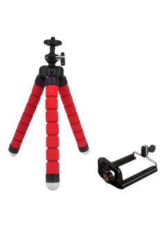 Buy Flexible Mobile Phone Tripod Red/Black in UAE