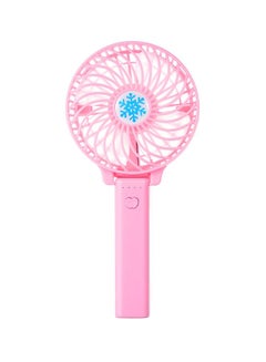 Buy Portable Mini Fan Pink 21.5x10.5x4.2centimeter in Saudi Arabia