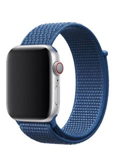 اشتري Apple Watch 42mm/44mm/45mm Nylon Sport Loop Band Ocean Blue في مصر
