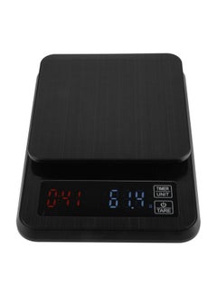 Buy Digital Drip Coffee Scale Black 22x15x2.5centimeter in Saudi Arabia