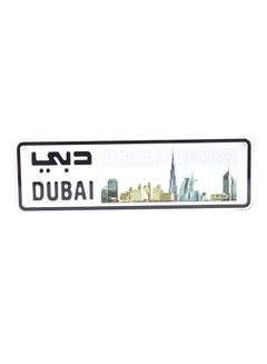 Buy Decorative Dubai License Plate White/Blue/Black in UAE