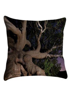 Buy Tree Printed Pillow Cover polyester Multicolour 40 x 40cm in Egypt