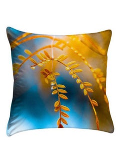 Buy Floral Printed Pillow Cover Multicolour 40 x 40cm in Egypt