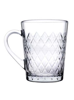 Buy 6-Piece Ruby Mug Set Clear 6 x 270ml in UAE