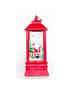 Buy Christmas Decoration Santa Claus Lamp Red/Clear/Green 8x20cm in Egypt