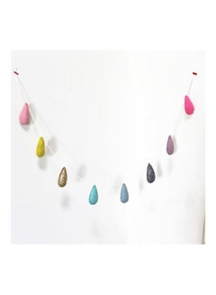 Buy Decorative Wall Hanging Felt Raindrop Blue/Green/Pink 1meter in UAE