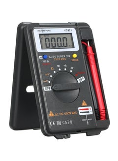 Buy Handheld Mini Digital Multimeter Black/Red 125 x 80 x 19.5mm in Saudi Arabia