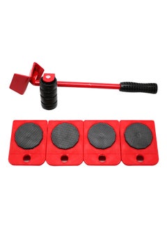 Buy Pack Of 5 Of Easy Lift Furniture Moving Slider Set Red/Black 335x100x100mm in Saudi Arabia