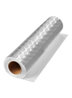 Buy Aluminum Foil Waterproof Paper Kitchen Stickers Silver 40x1meter in UAE