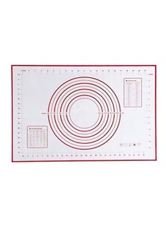 Buy Silicone Kneading Pad White/Red 60x40centimeter in Egypt