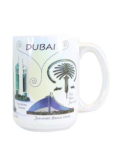 اشتري Stoneware Design Mug أوف وايت/ميكس H-11.5/w-12.5سنتيمتر في الامارات