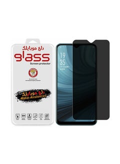 Buy Privacy Glass Screen Protector For Samsung A30S Transparent Black in Saudi Arabia