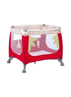 Buy Zoom Travel Cot - Red/White in UAE