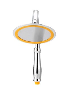 Buy Adjustable Round Rainfall Shower Head Silver/Yellow 6inch in Saudi Arabia