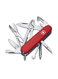 Buy Swiss Army Knife And Deluxe Tinker Knife Red/Silver 4inch in UAE