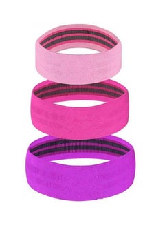 اشتري 3Pcs Hip Resistance Circle Bands -Soft &Amp; Thick Cloth Fabric Glute Band Loop For Warm Ups, Side Walk, Squat في مصر