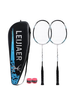 اشتري Pair Of Professional Badminton Racket With Case And Grip في الامارات