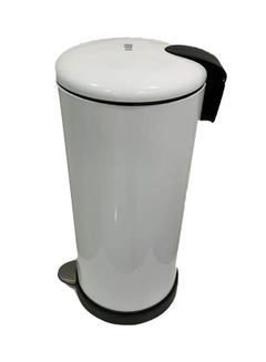 Buy Soft Closing Trash Bin White/Black 27L in UAE