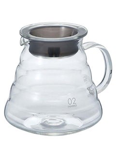 Buy Glass Range Coffee Server 600ML 600.0 ml V60 Glass Clear in UAE