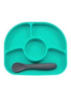 Buy Silicone Plate With Spoon in UAE
