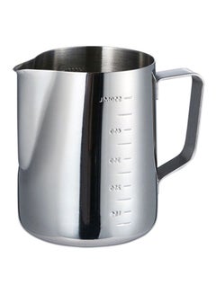 Buy Stainless Steel Milk Frother Jug Silver 550ml in UAE