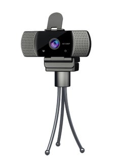 Buy Full HD Wide Angle USB Webcam With Mic Black in Saudi Arabia