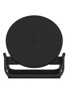Buy Boost Charge Wireless Charging Stand 10W (Qi-Certified Fast Wireless Charger For iPhone,Samsung,Google,More) Black in Saudi Arabia