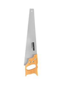 Buy 16" Hand Saw Wooden handle- High carbon steel | Universal-Cut Soft-Grip | Heavy Duty Sawing, Trimming, Gardening, Wood Cutting, Plastic | Ideal for Carpenters, gardeners, & framers Silver/Beige 16inch in UAE