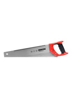 Buy Geepas 16" Hand Saw - Universal-Cut Soft-Grip with TRP Handle | Heavy Duty Sawing, Trimming, Gardening, Wood Cutting, Plastic, Made of Carbon Steel | Ideal for Carpenters, Gardeners, Framers & More Silver/Red/Black 16inch in UAE