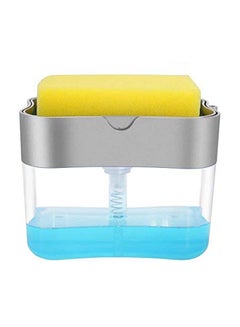 Buy Soap Pump Dispenser And Sponge Holder For Kitchen Assorted in Egypt