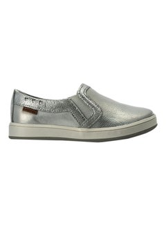 Buy Infant Girls Glitter Slip Ons Silver in UAE