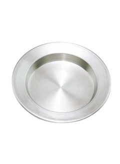 Buy 3-Piece Cooking And Serving Kunafe Plates Silver 19cm in UAE