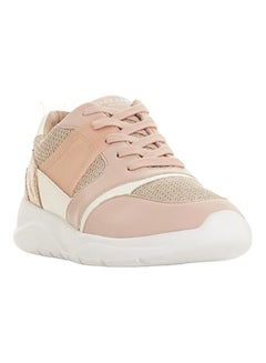 Buy Women's Elecktro Lace-Up Low Top Sneakers Pink/Beige in UAE