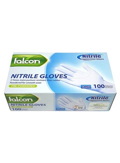 Buy 100-Piece Gloves Set Blue L in UAE