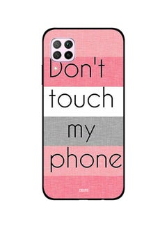 اشتري غطاء حماية واق لهاتف هواوي نوفا 7i Don't Touch My Phone Pink And White في الامارات