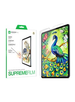 Buy Paper Write Sketch Supreme for iPad Pro 12.9 inch (2022/2021 / 2020/2018) Film Screen Protector with Paper Texture Simulation for Digital Artists Sketching/Drawing/Writing Clear in UAE