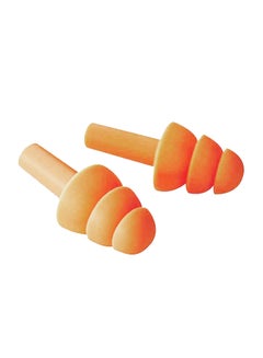 Buy Soft Silicone Anti-Noise Earplug With Storage Box Orange in UAE