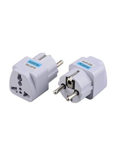 Buy European Standard Conversion Travel Plug White in Saudi Arabia