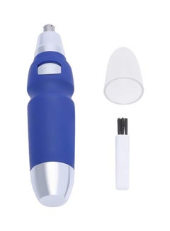 Buy Nose And Ear Hair Trimmer Blue/White/Silver 12.9x3centimeter in UAE