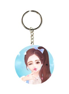 Buy Anime Girl Printed Keychain in UAE