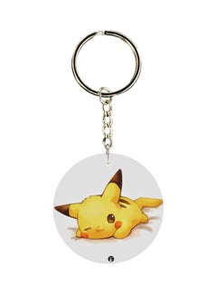 Buy Single Sided Pikachu Cartoon Themed Keychain in UAE