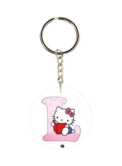 Buy Hello Kitty Letter L Printed Keychain in UAE